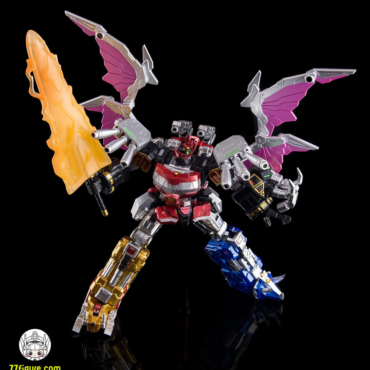 【予約商品】Lucky Cat Micro Cosmos MC-03C マイティ・モーフィン・パワーレンジャー ビーストロード・メガゾード メタリックVer. 塗装済み可動フィギュア
