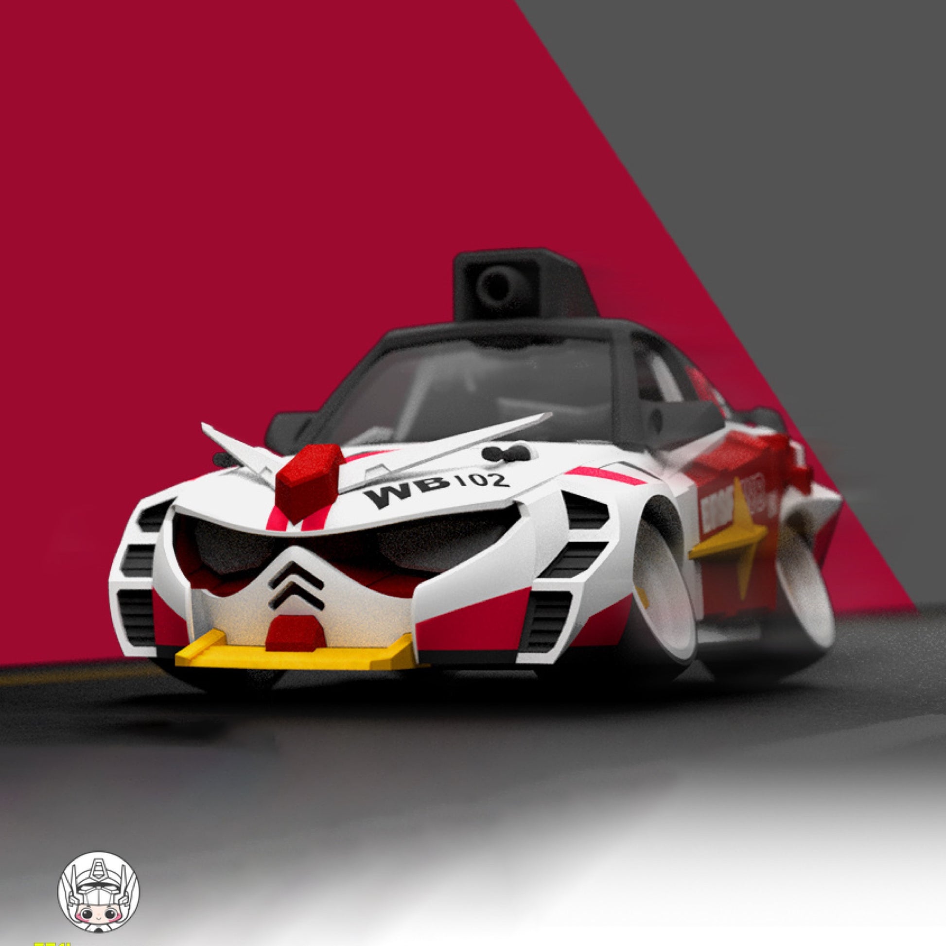 赤模玩 CHIBIMARUCA 丸車 プラモデル