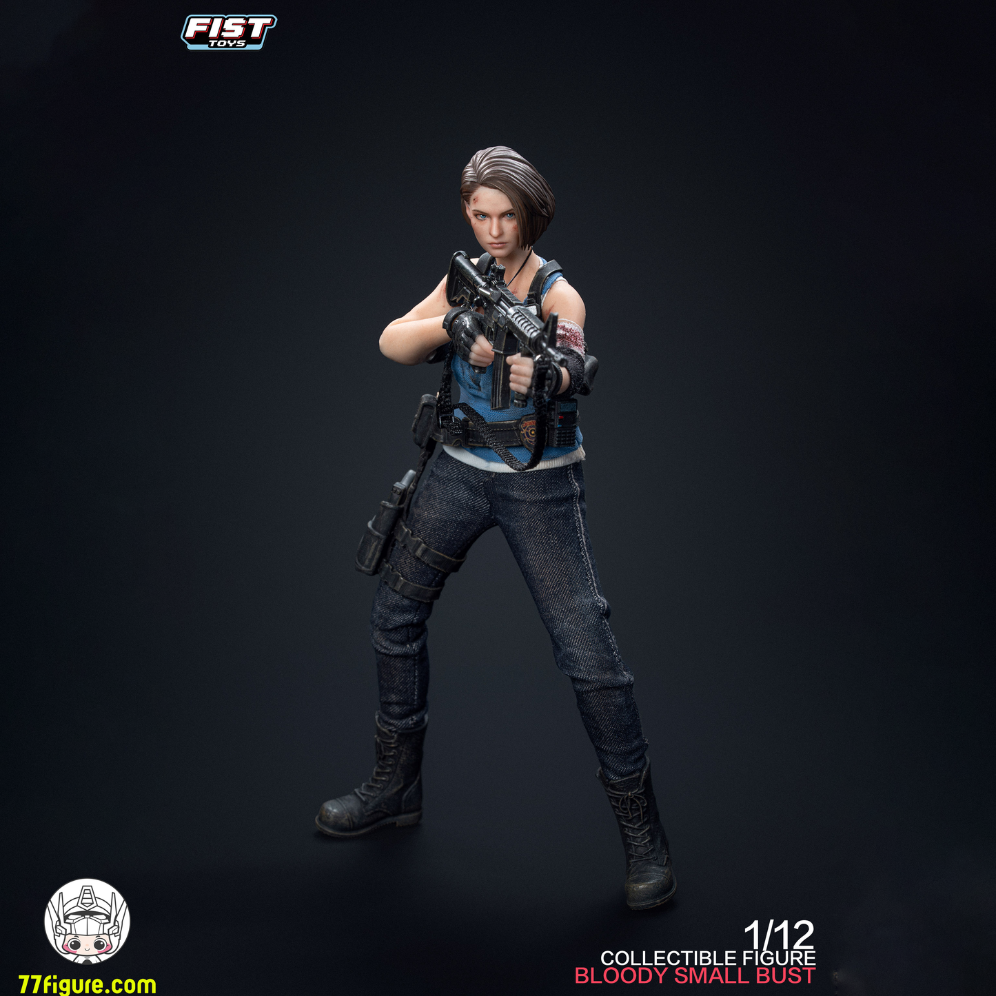 Fist Toys 1/12 FIST-002 ドゥームズデイ・コップ ブラッディVer. スモールバストVer. 塗装済み可動フィギュア