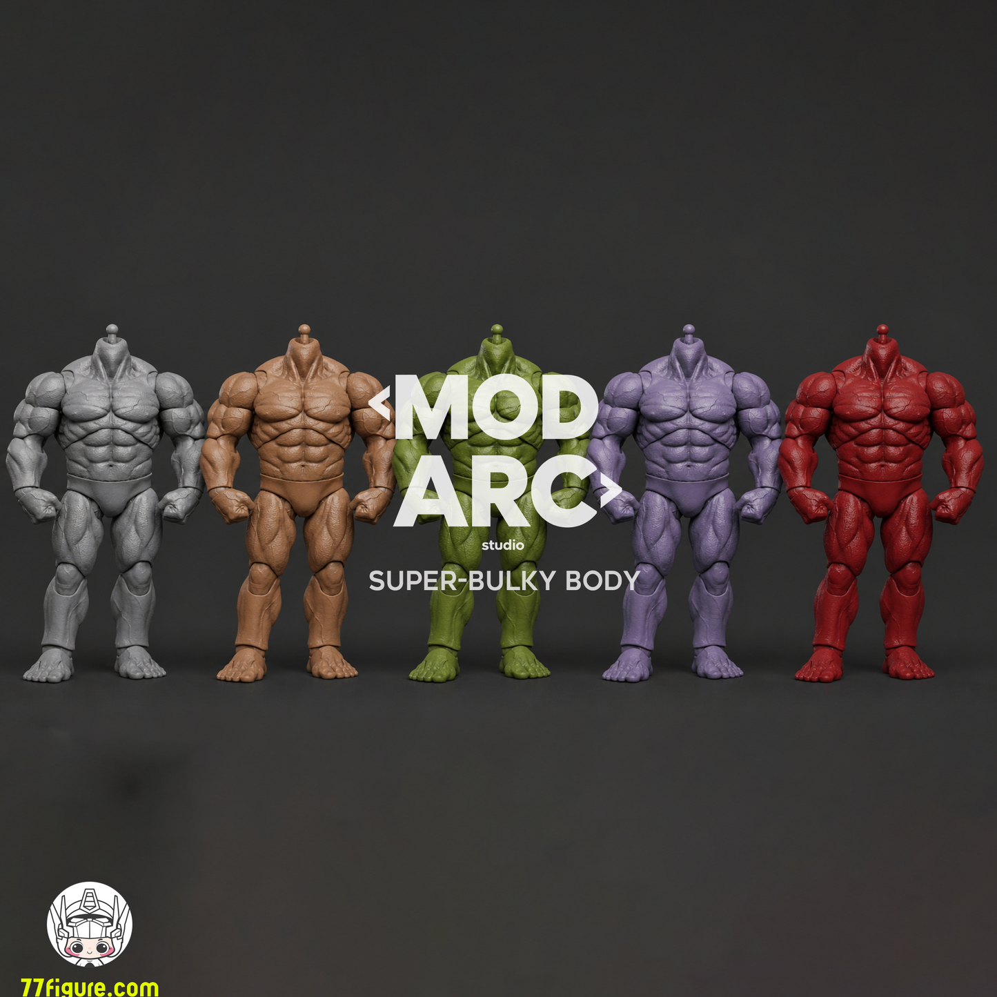 【予約商品】MODARC Studio 1/12 スーパーバルキー 男性ボディ グリーンスキンVer. 塗装済み可動フィギュア