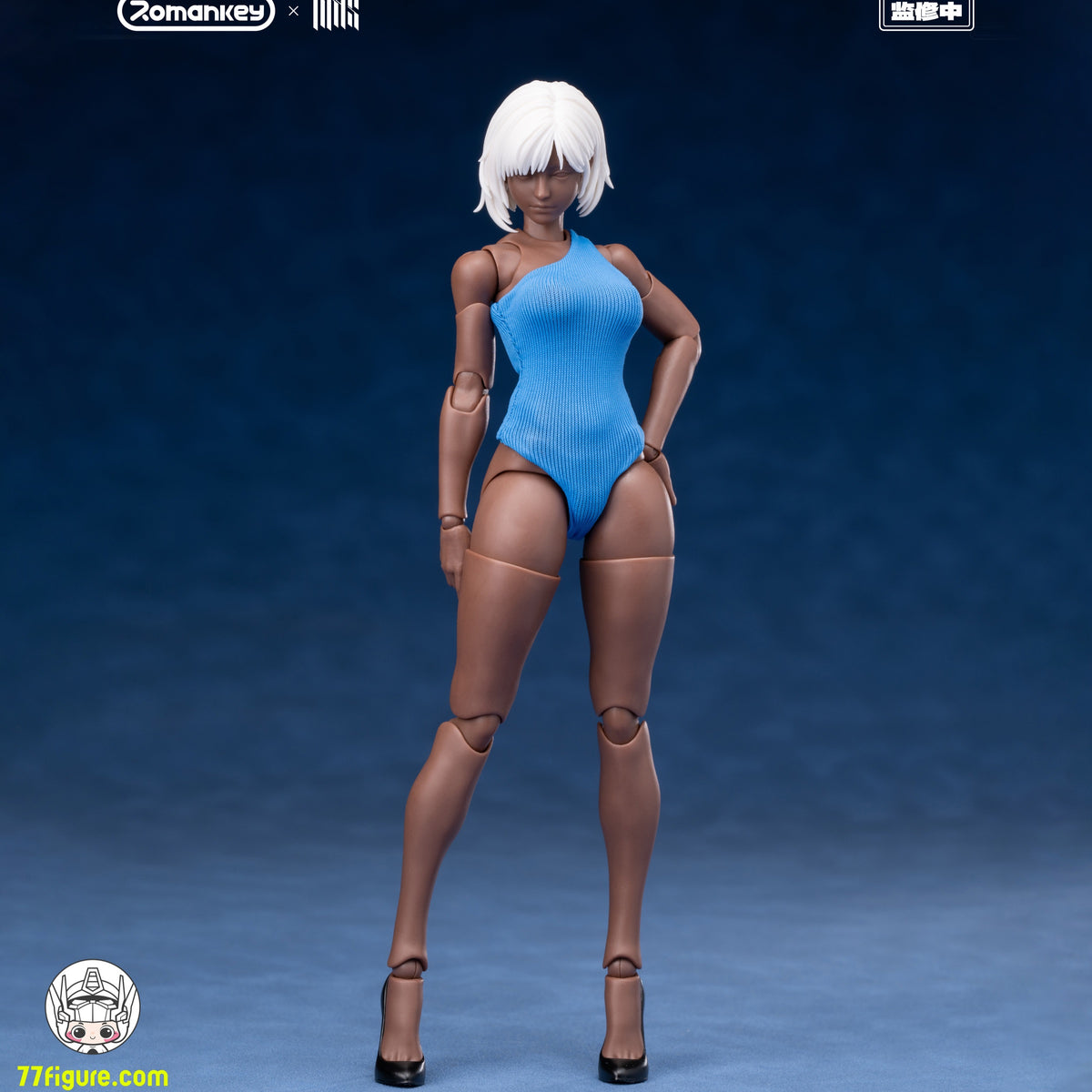 Romankey 1/12 UMS004 スーパームーバブルボディシリーズ ミア ブラックスキン限定版 塗装済み可動フィギュア