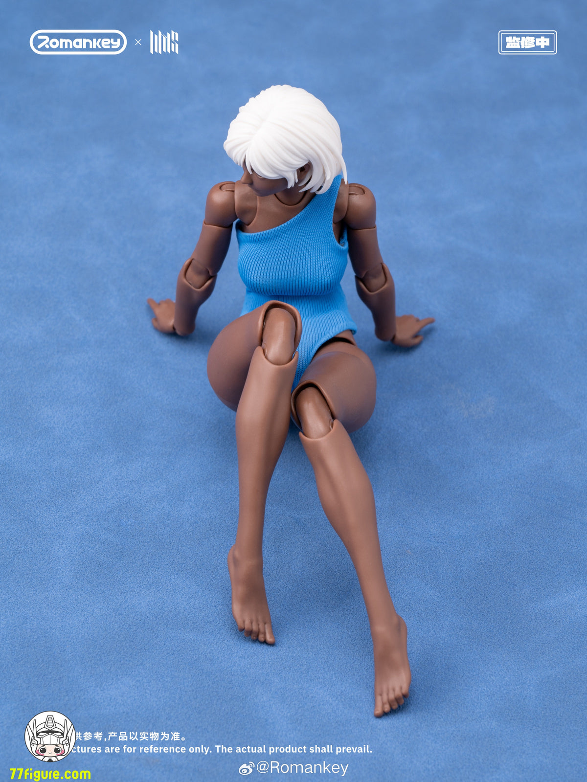 Romankey 1/12 UMS004 スーパームーバブルボディシリーズ ミア ブラックスキン限定版 塗装済み可動フィギュア