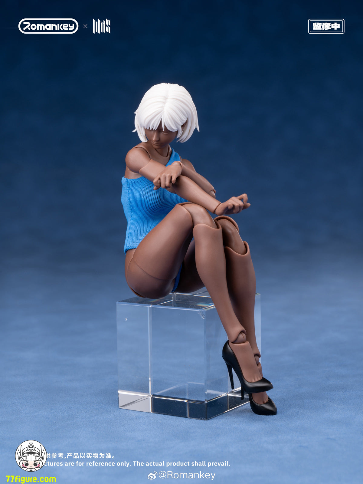 Romankey 1/12 UMS004 スーパームーバブルボディシリーズ ミア ブラックスキン限定版 塗装済み可動フィギュア