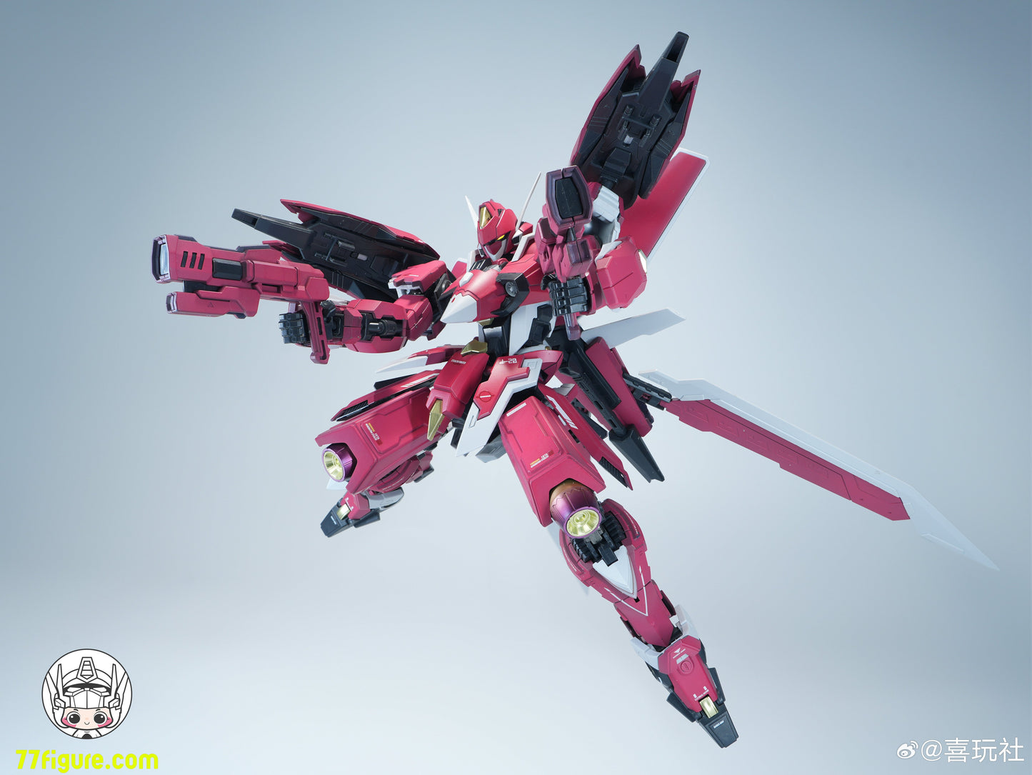 喜玩社 Play Club J-20 ドラゴンソウルファイターシリーズ 蒼威 燼赤鎏金 Ver. プラモデル