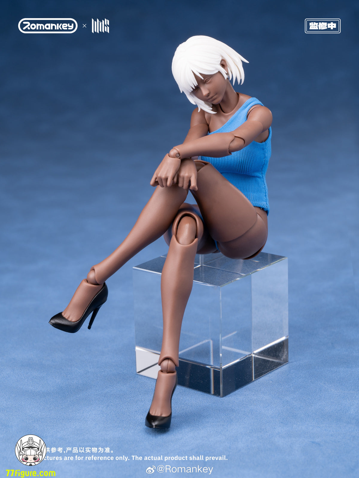 Romankey 1/12 UMS004 スーパームーバブルボディシリーズ ミア ブラックスキン限定版 塗装済み可動フィギュア