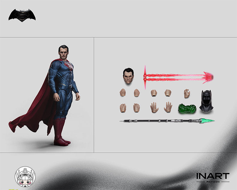 【予約商品】INART 1/12 HG M0005『バットマン vs スーパーマン：ジャスティスの誕生』スーパーマン 塗装済み可動フィギュア