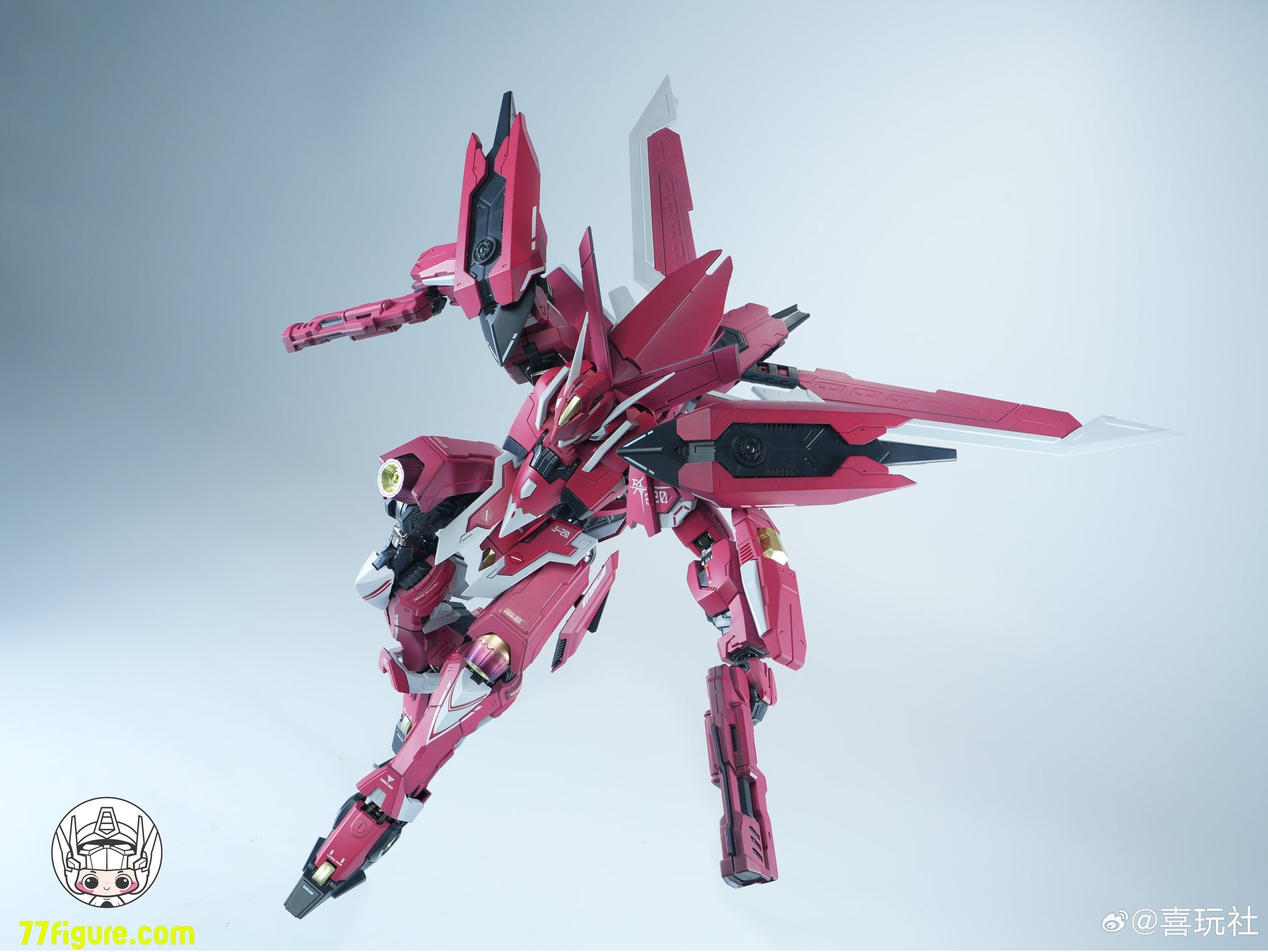 喜玩社 Play Club J-20 ドラゴンソウルファイターシリーズ 蒼威 燼赤鎏金 Ver. プラモデル