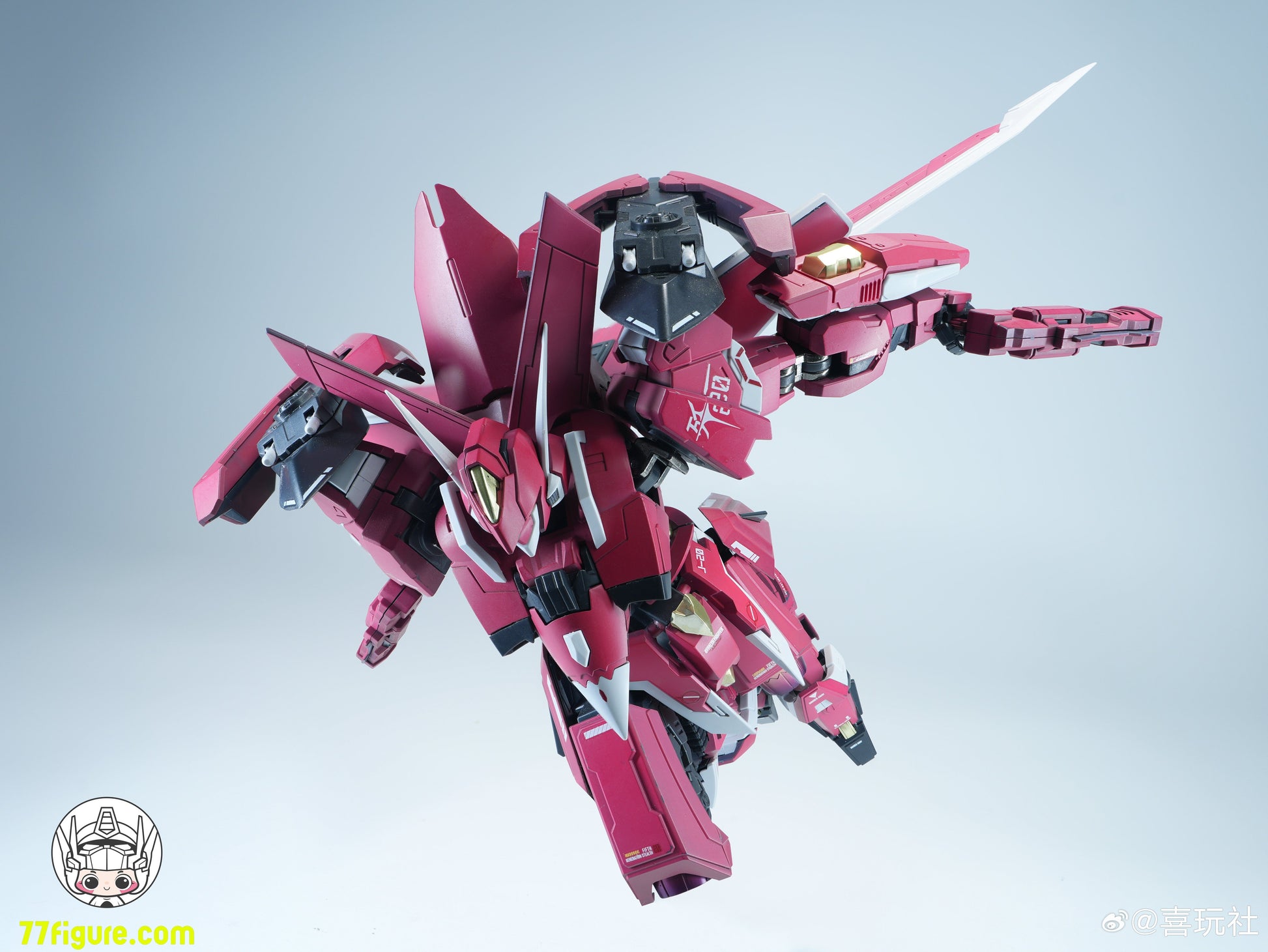 喜玩社 Play Club J-20 ドラゴンソウルファイターシリーズ 蒼威 燼赤鎏金 Ver. プラモデル