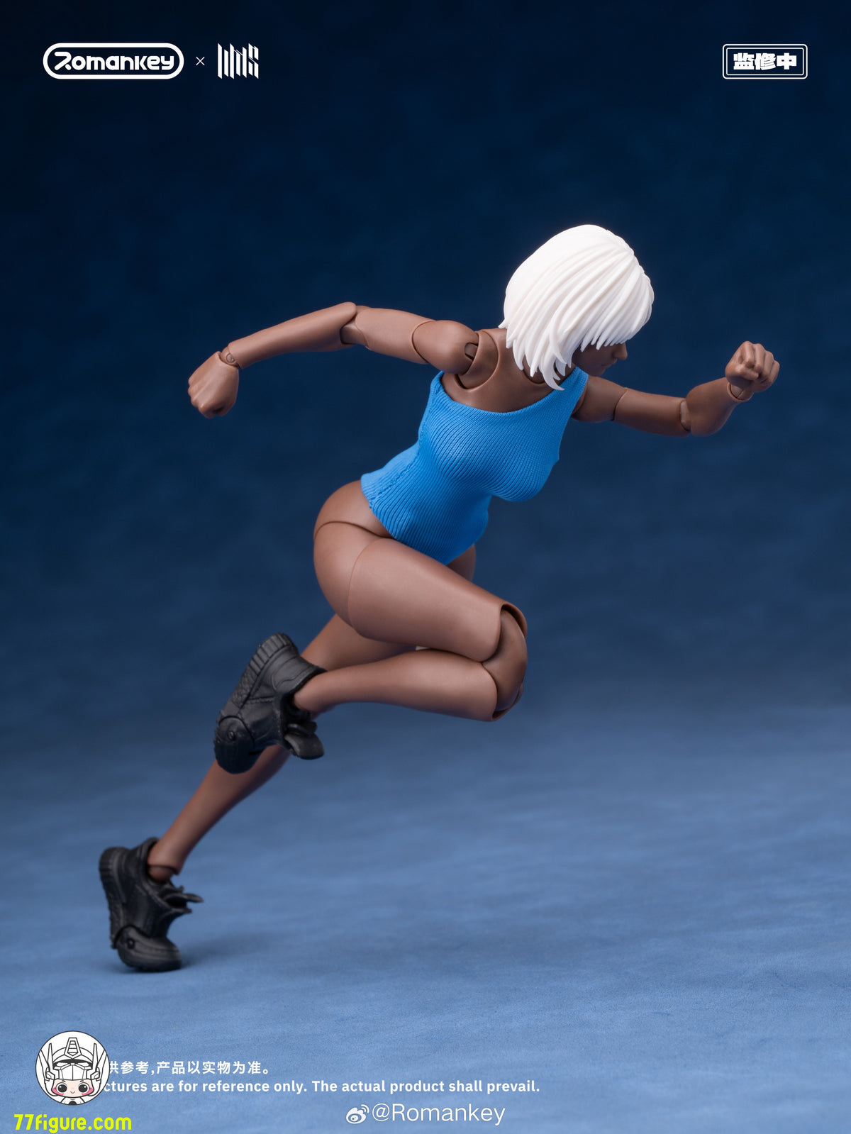 Romankey 1/12 UMS004 スーパームーバブルボディシリーズ ミア ブラックスキン限定版 塗装済み可動フィギュア