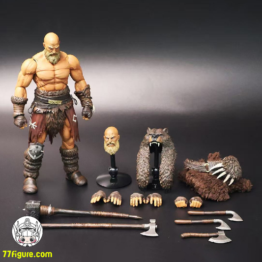 【予約商品】Xesray Studio 1/12 024 ブランソック ベア ヘッド 塗装済み可動フィギュア