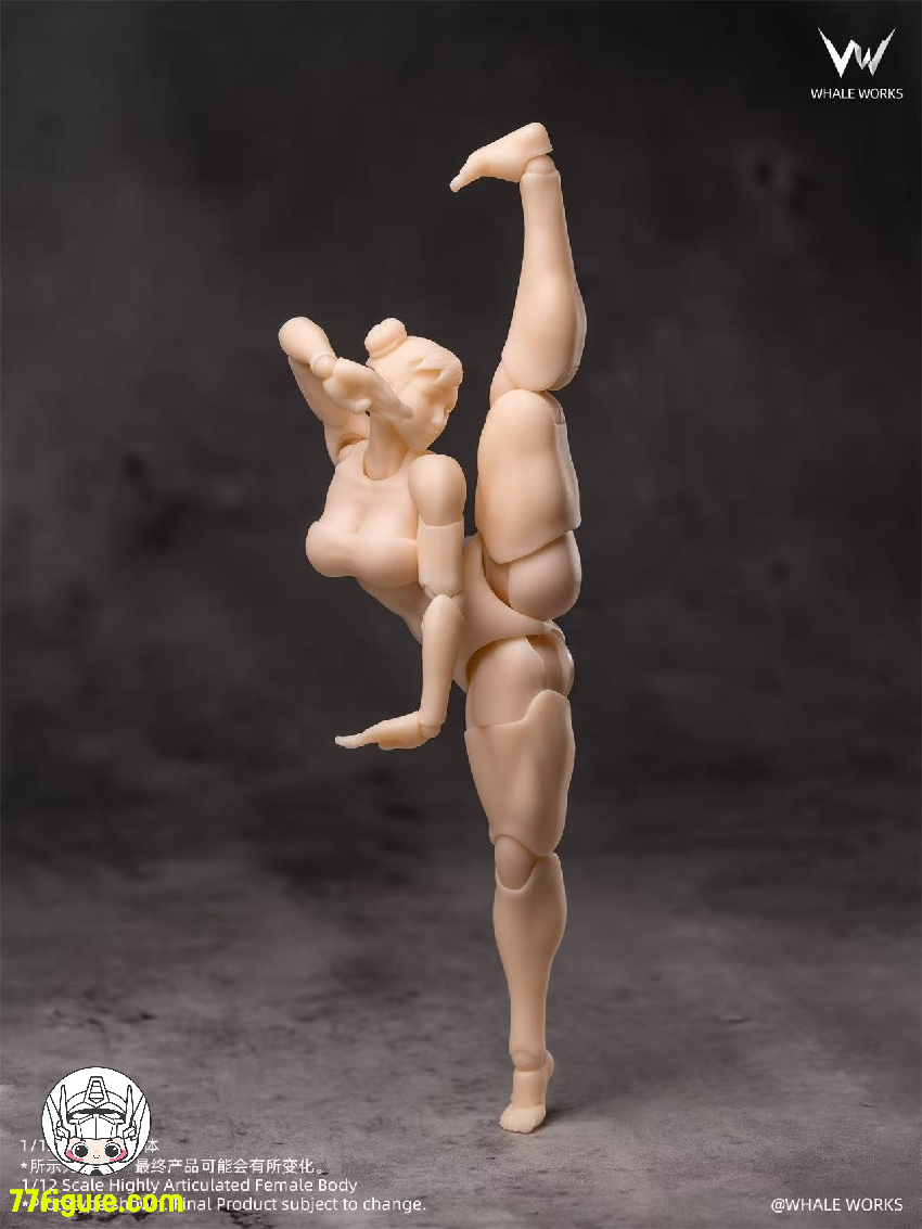 【予約商品】Whale Works 1/12 WW01-A 筋肉質女性 アリア 白肌Ver. 超可動素体