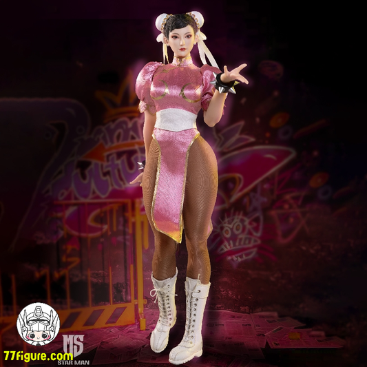 【予約商品】スターマン Star Man 1/6 MS-015B 女ファイター 春麗 ピンクVer. 塗装済み可動フィギュア