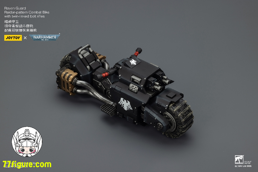 【予約商品】ジョイトイ JoyToy Source 1/18 『ウォーハンマー40K』レイヴンガード レイダーパターン コンバットバイク ツインリンクド・ボルトライフル付き