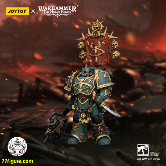【予約商品】ジョイトイ JoyToy Source 1/18『ウォーハンマー ホルスの異端』ホルスの息子たち ヴェレン アシュルハドン 真なる息子たちの主 サーペンティス アックス付き 塗装済み可動フィギュア