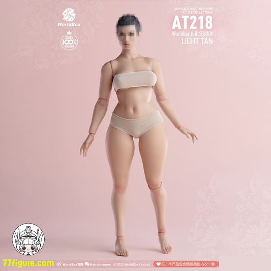 【予約商品】World Box 1/6 AT218 プラスサイズ 女性可動素体 ライトタンカラー