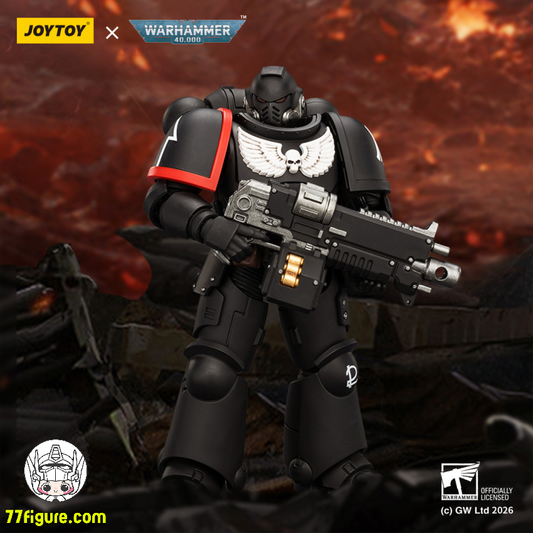 【予約商品】ジョイトイ JoyToy Source 1/18 『ウォーハンマー40K』レイヴンガード インターセッサー ボルトライフル ボルトピストル チェーンソード付き 塗装済み可動フィギュア