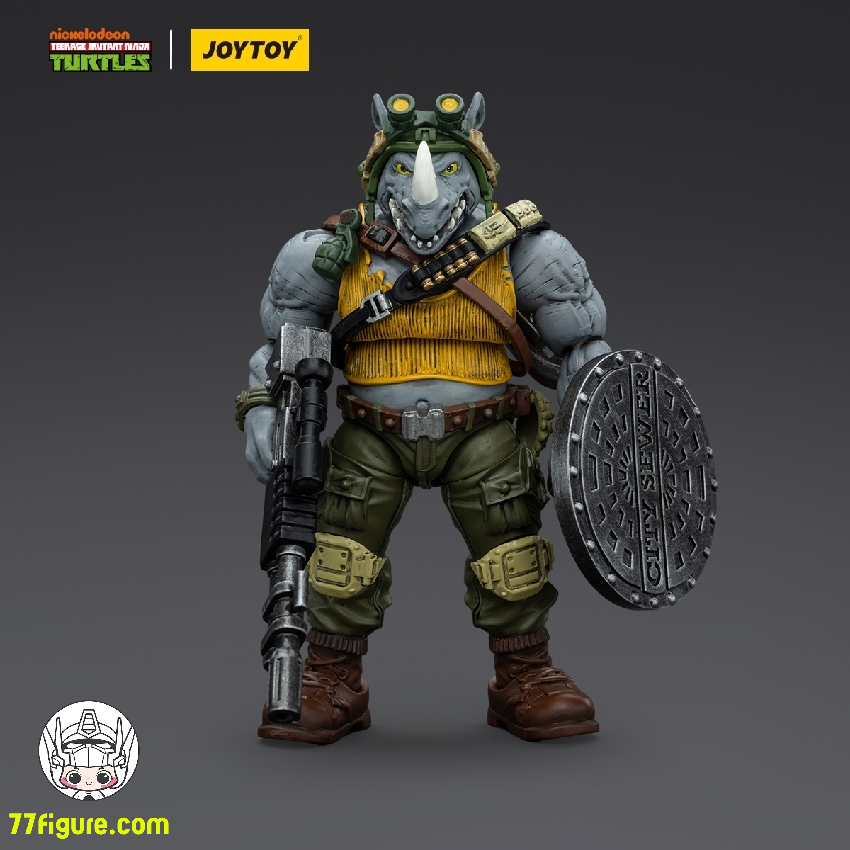 【先行販売】ジョイトイ JoyToy Source 1/18 ティーンエイジ  ミュータント ニンジャ タートルズ 『TMNT 』ロックステディ 塗装済み可動フィギュア