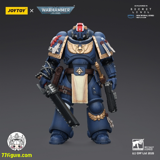 【予約商品】ジョイトイ JoyToy Source 1/18 『ウォーハンマー40K』ウルトラマリーンズ タイタス ローレルズ オブ ヴィクトリー付き 塗装済み可動フィギュア