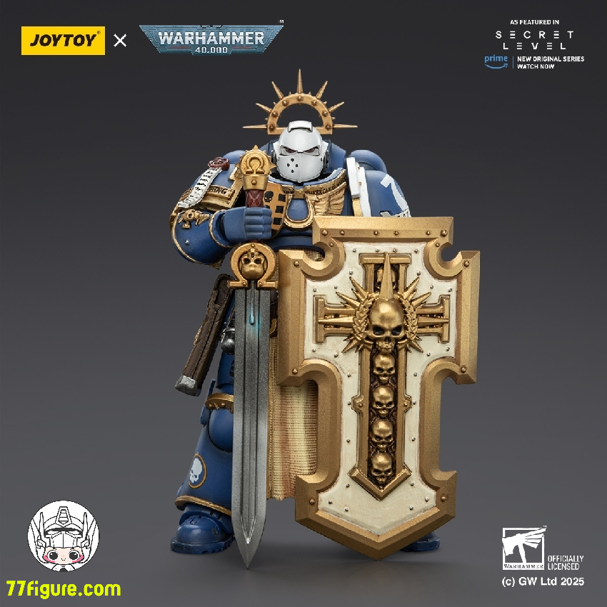 【予約商品】ジョイトイ JoyToy Source 1/18 『ウォーハンマー40K』ウルトラマリーンズ レヴァントゥス パワーソード ストームシールドとボルトピストル付き 塗装済み可動フィギュア