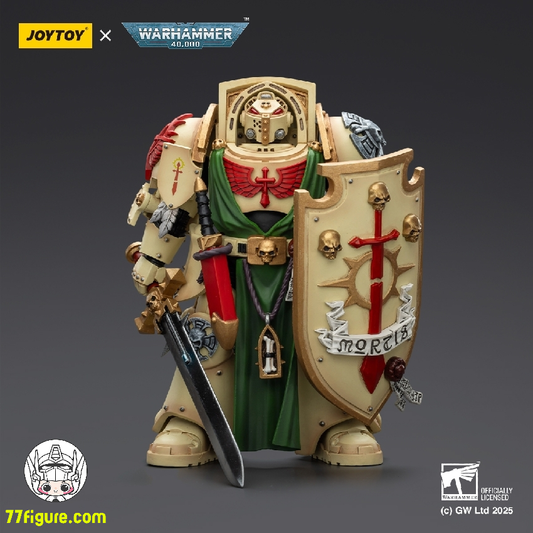 【予約商品】ジョイトイ JoyToy Source 1/18 『ウォーハンマー40K』ダーク エンジェル デスウィングナイト3 パワーソードとストームシールド付き 塗装済み可動フィギュア