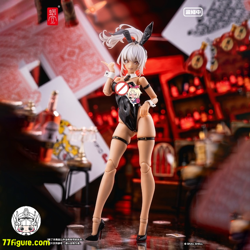 【先行販売】蝸之殻(スネイルシェル) 1/12 RA-01B バニーガール・アイリーン（Alieen）B 限定版 塗装済み可動フィギュア