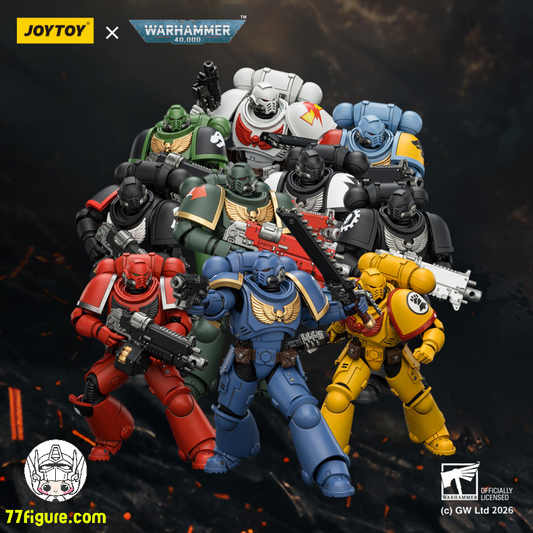 【予約商品】ジョイトイ JoyToy Source 1/18 『ウォーハンマー40K』インターセッサー 十体セット ボルトライフル ボルトピストル チェーンソード付き 塗装済み可動フィギュア