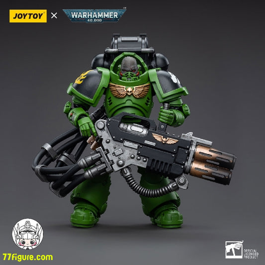 【品切れ】ジョイトイ JoyToy Source 1/18 『ウォーハンマー40K』サラマンダー 根絶者 ブラザー・ハヴァク 塗装済み可動フィギュア