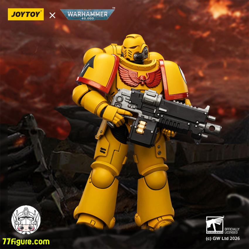 【予約商品】ジョイトイ JoyToy Source 1/18 『ウォーハンマー40K』インペリアル フィスト インターセッサー ボルトライフル ボルトピストル チェーンソード付き 塗装済み可動フィギュア