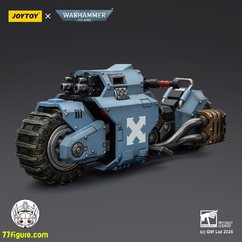 【予約商品】ジョイトイ JoyToy Source 1/18 『ウォーハンマー40K』スペースウルフ レイダーパターン コンバットバイク ツインリンクド・ボルトライフル付き