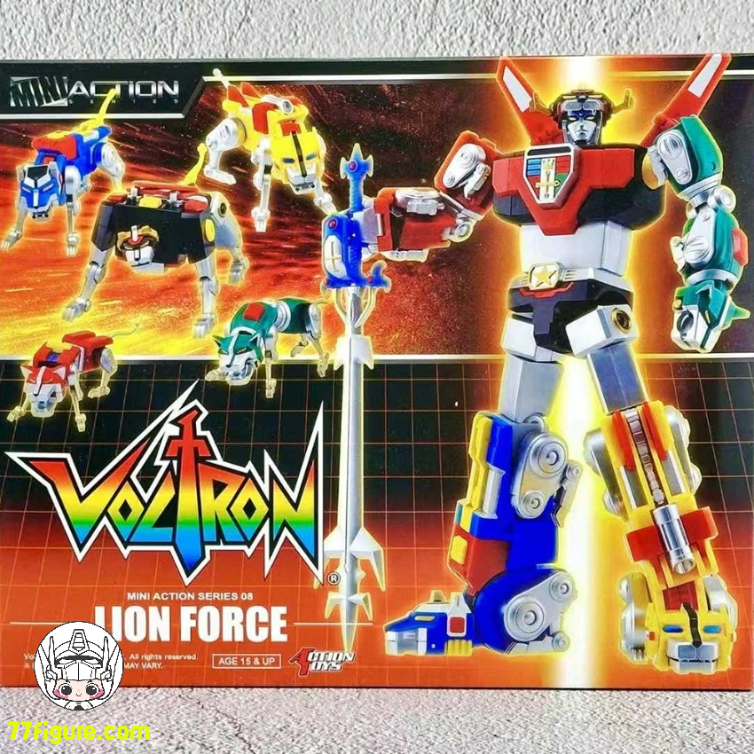 【予約商品】Action Toys ミニアクション シリーズ ボルトロン ライオンフォース 会場限定版 塗装済み可動フィギュア