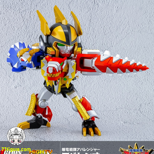 【予約商品】Action Toys MIGHTY DEFORMED 恐竜戦隊ジュウレンジャー アバレンオー 塗装済み可動フィギュア