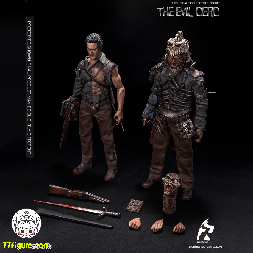 【予約受付終了】BIGDOG STUDIO 1/6 SC015 死霊のはらわた 豪華版 二体セット 塗装済み可動フィギュア