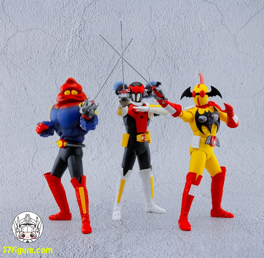 【予約受付終了】Action Toys アクマイザー3 ゾビダン & イビル & ガブラ 三体セット 塗装済み可動フィギュア