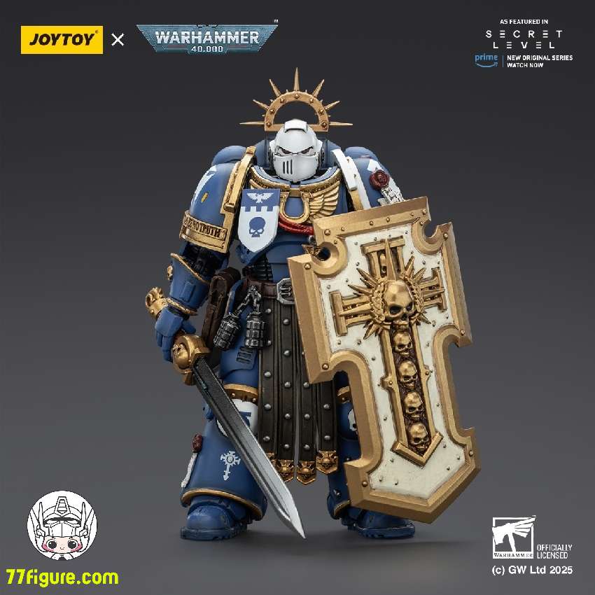 【予約商品】ジョイトイ JoyToy Source 1/18 『ウォーハンマー40K』ウルトラマリーンズ トルヴァルド パワーソード ストームシールドとボルトピストル付き 塗装済み可動フィギュア