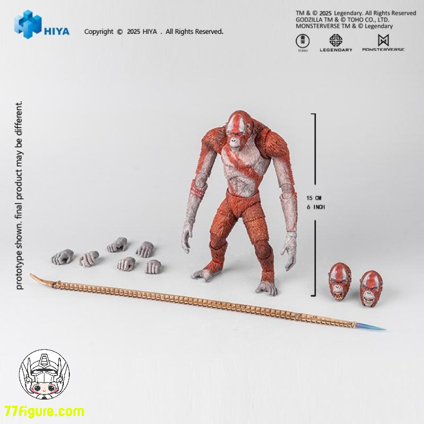 【予約商品】Hiya EBG0417 Exquisite Basic シリーズ 『ゴジラ VS. コング 2 新たなる帝国』スカー・キング 塗装済み可動フィギュア