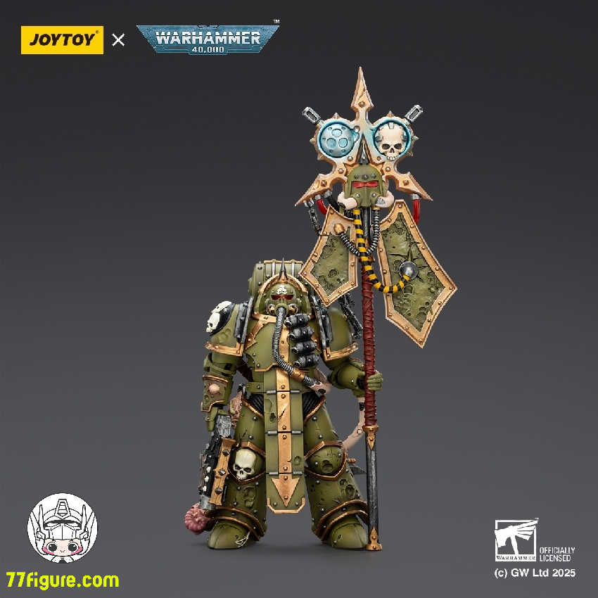 【品切れ】ジョイトイ JoyToy Source 1/18 『ウォーハンマー40K』デスガード プレイグ マリーン アイコン ベアラー ボルトガンとプレイグ ナイフ付き 塗装済み可動フィギュア