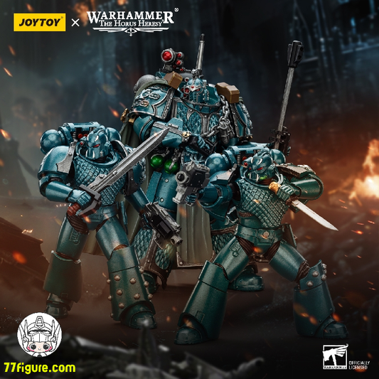 【予約商品】ジョイトイ JoyToy Source 1/18 『ウォーハンマー ホルスの異端』アルファ・レギオン 三体セット  塗装済み可動フィギュア
