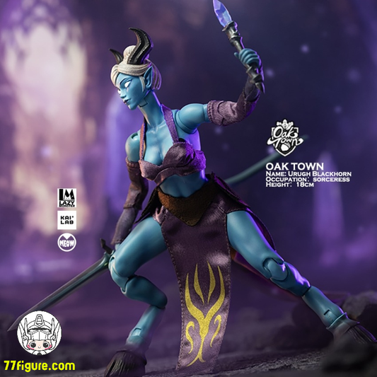 【予約商品】Lazy Monster Studio 1/12 オークタウン エルフ ウルグ・ブラックホーン 塗装済み可動フィギュア