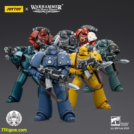 【予約商品】ジョイトイ JoyToy Source 1/18 『ウォーハンマー ホルスの異端』MKVI タクティカル レジオナリー 七体セット塗装済み可動フィギュア