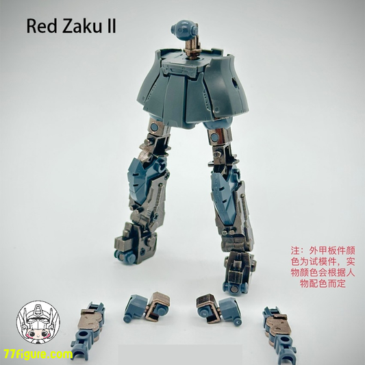 【予約商品】Point Factory 1/144 HG 024 GTO レッド ザクII ガンダム用 合金フレーム 組み立て済みVer.