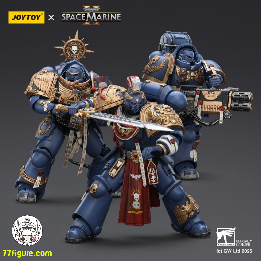 【予約商品】ジョイトイ JoyToy 1/18『ウォーハンマー40K』ウルトラマリーンズ 三体セット 塗装済み可動フィギュア