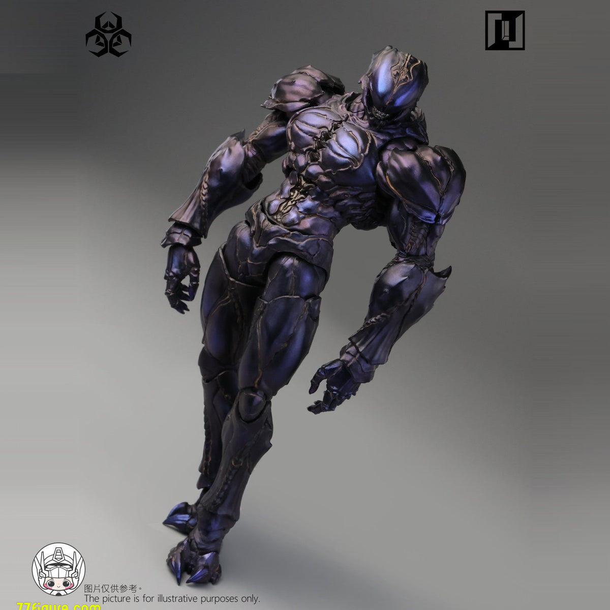 【予約商品】Mirrfig 1/12 MF004-B エボリューショナリー・バトルフィールド：プレイグ ゴーストパープル 塗装済み可動フィギュア