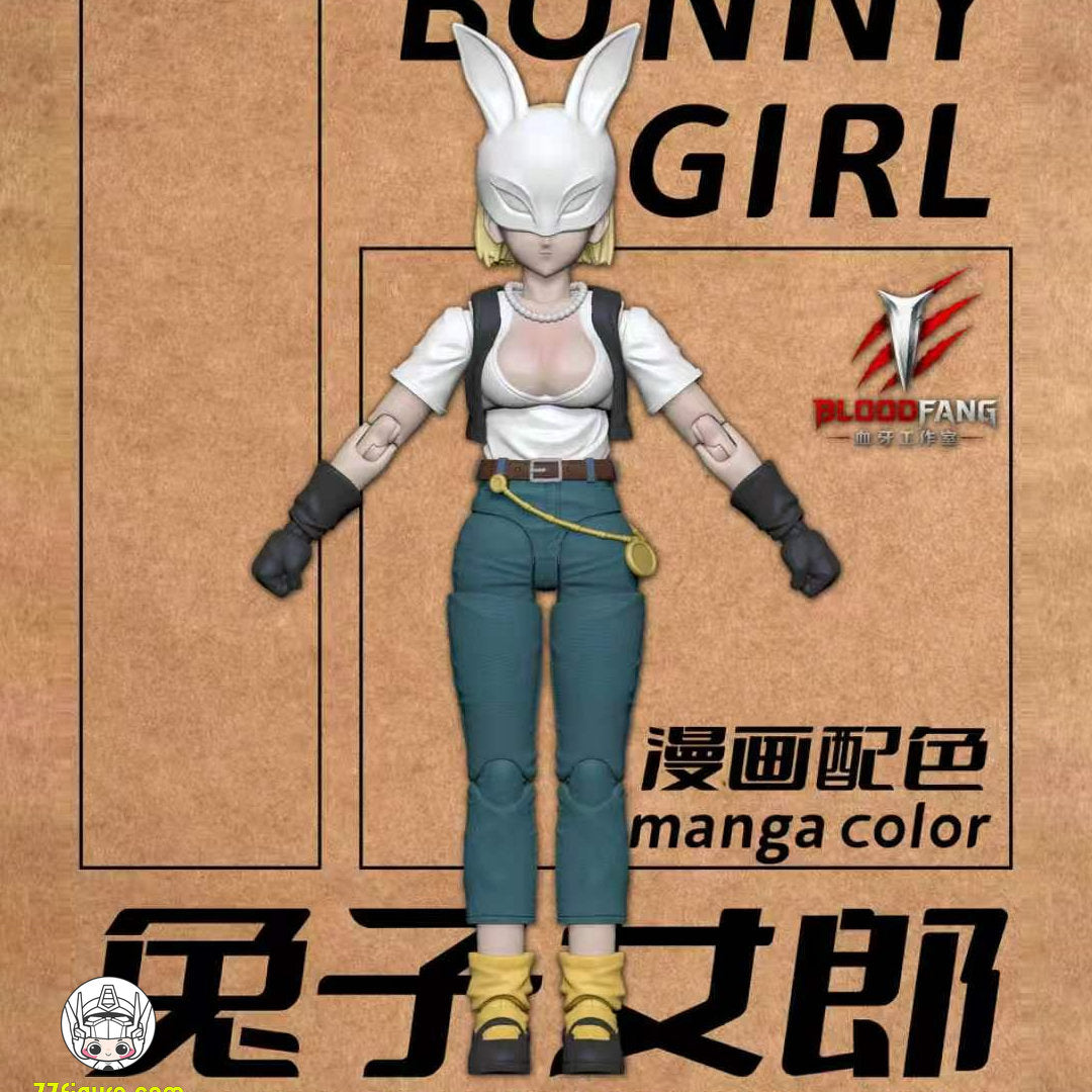 【予約商品】BloodFang Studio × 亜雪 Studio 1/12 バニーガール マンガカラーVer. 塗装済み可動フィギュア