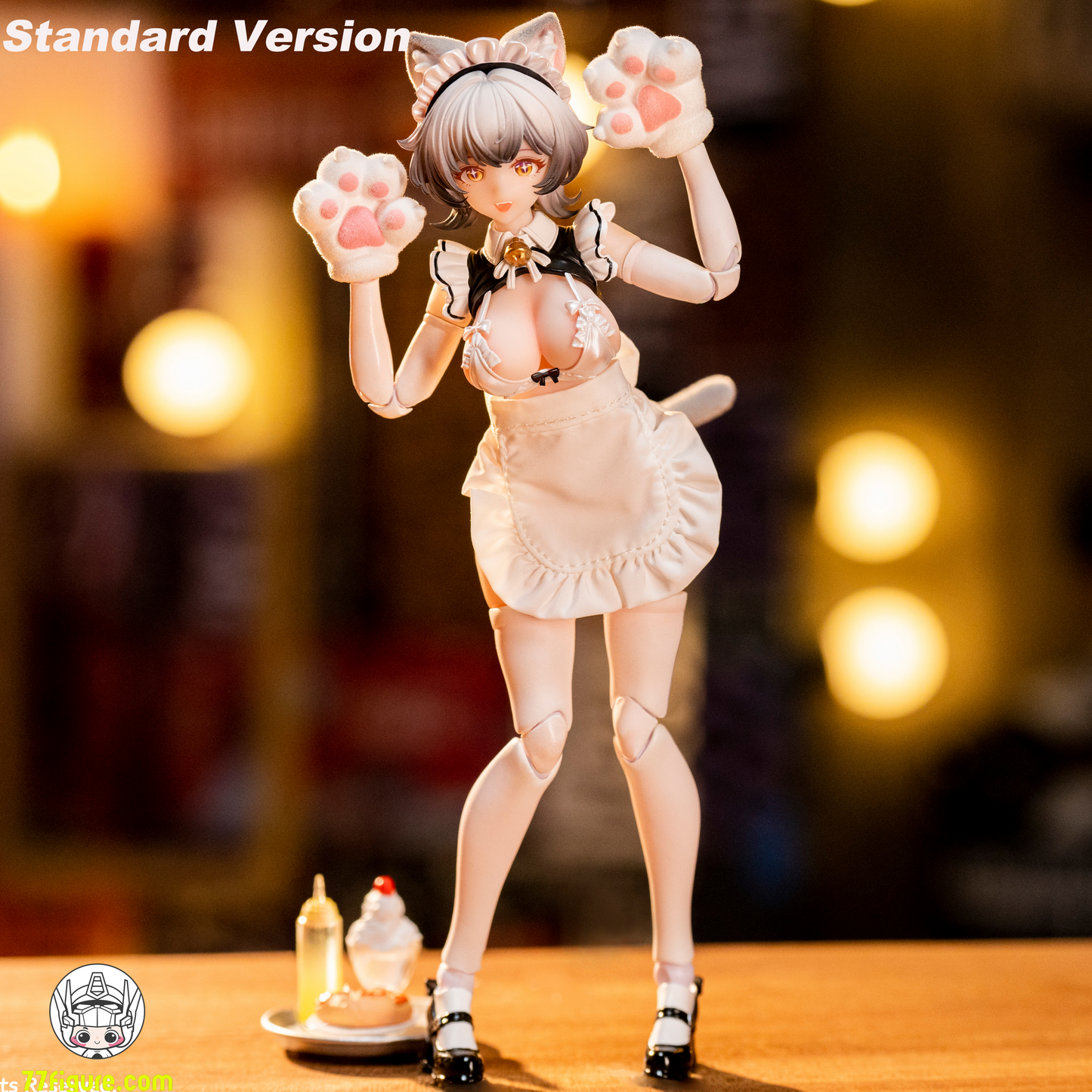【予約商品】Eiifox x BearPanda 1/12 キャットメイド プディング 通常版 塗装済み可動フィギュア