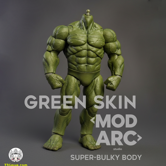 【予約商品】MODARC Studio 1/12 スーパーバルキー 男性ボディ グリーンスキンVer. 塗装済み可動フィギュア