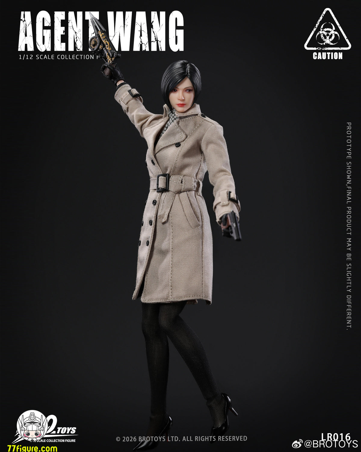 【予約商品】BroToys 1/12 エージェント・ワン 塗装済み可動フィギュア