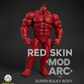 【予約商品】MODARC Studio 1/12 スーパーバルキー 男性ボディ レッドスキンVer. 塗装済み可動フィギュア