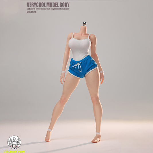 Verycool 1/6 VCD-03-1B 3号シリコン女性素体 豊満体型 自然肌 サマールームウェアVer. 塗装済み可動フィギュア