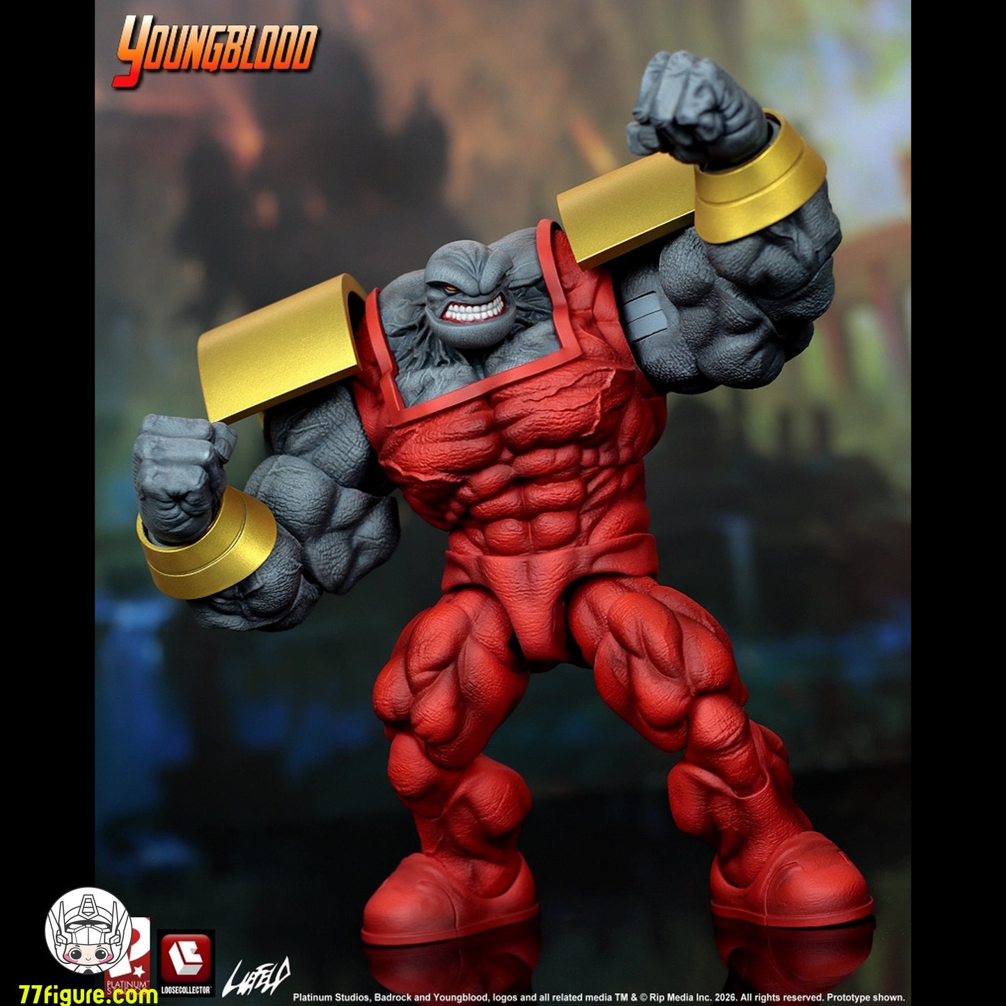 【予約商品】LC Studio 1/12 エクストリームユニバース3 バッドロック 塗装済み可動フィギュア