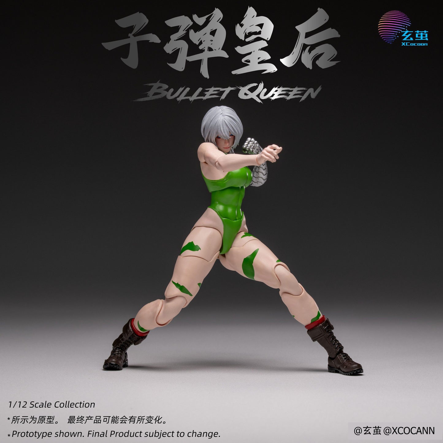 【予約受付終了】Xocann Studio 1/12 CFC-02A バレット クイーン 通常版 塗装済み可動フィギュア